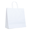 Bolsa Lisa de Papel Blanco Con Asas - Imagen 2